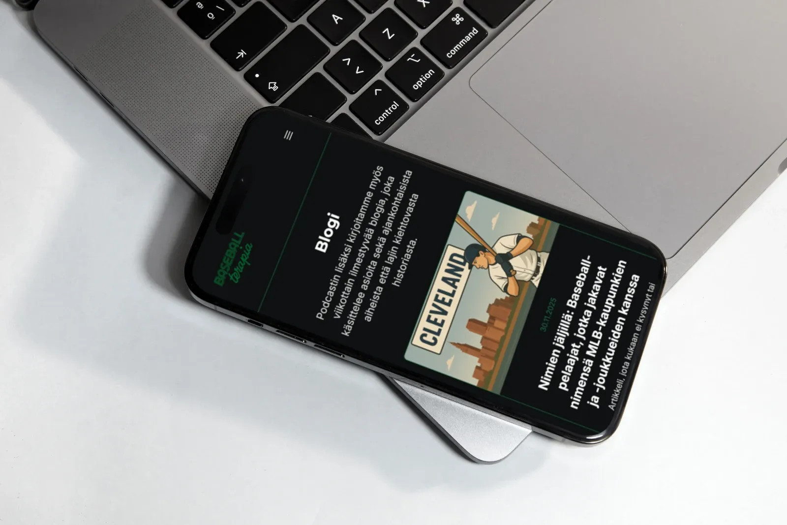 Baseball Terapia – julkaisunäkymä