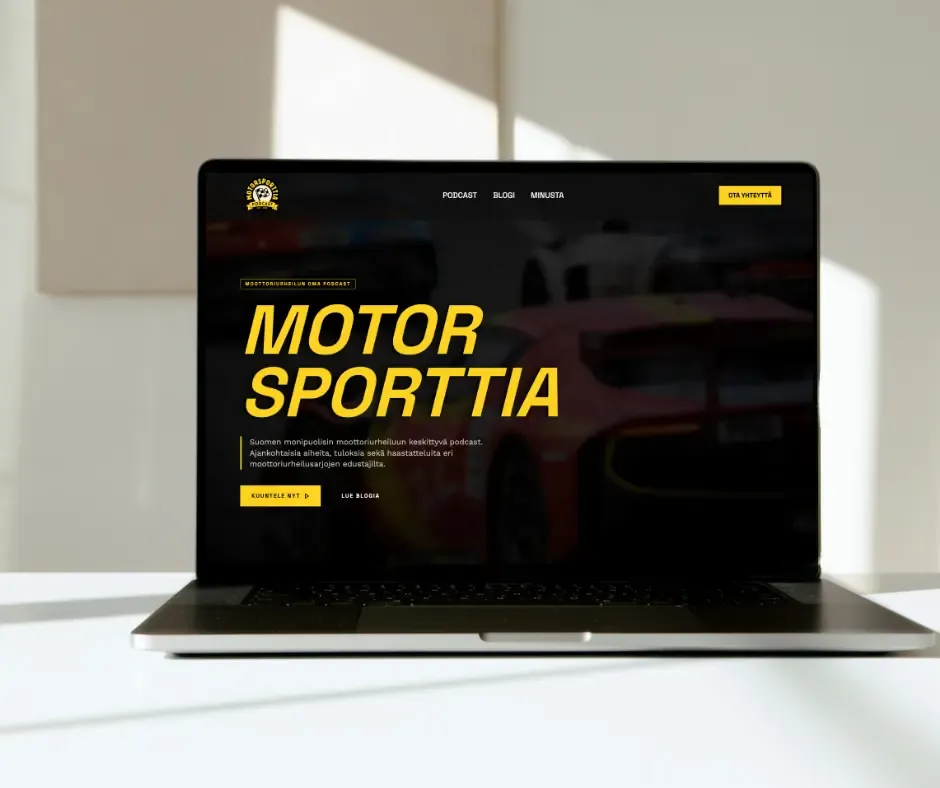 Motorsporttia Podcast verkkosivut